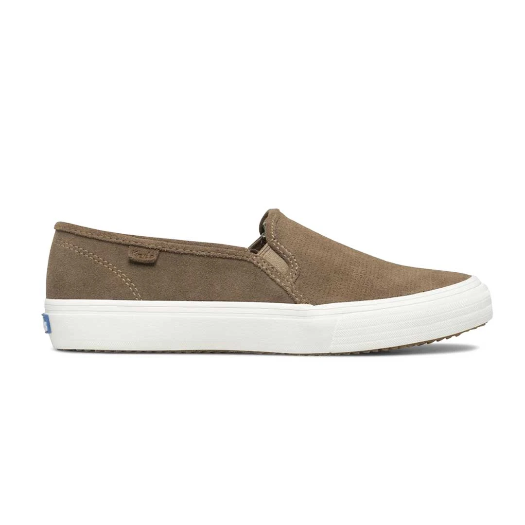Keds - Women's Double Decker Perforated Suede Slip On Shoes (WH66047) 3 Keds - Women's Double Decker Perforated Suede Slip On Shoes (WH66047)