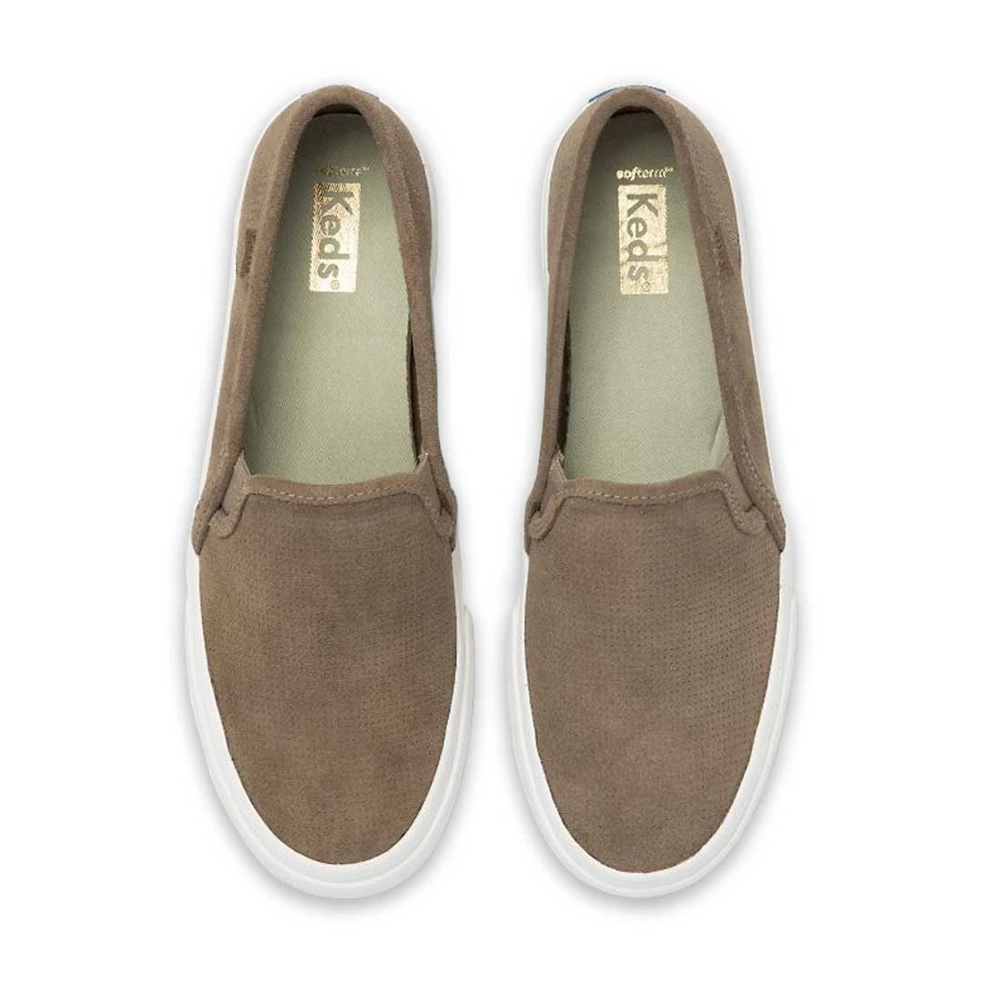 Keds - Women's Double Decker Perforated Suede Slip On Shoes (WH66047) 4 Keds - Women's Double Decker Perforated Suede Slip On Shoes (WH66047) - Image 2